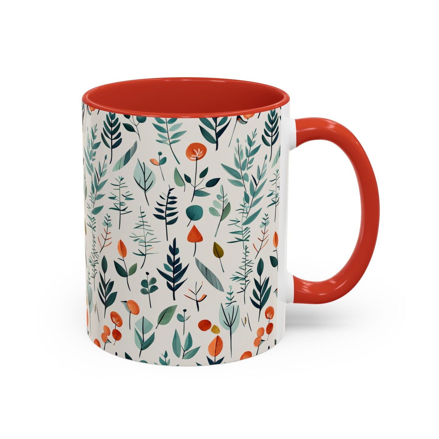 Simple Flora Accent Coffee Mug, 11oz