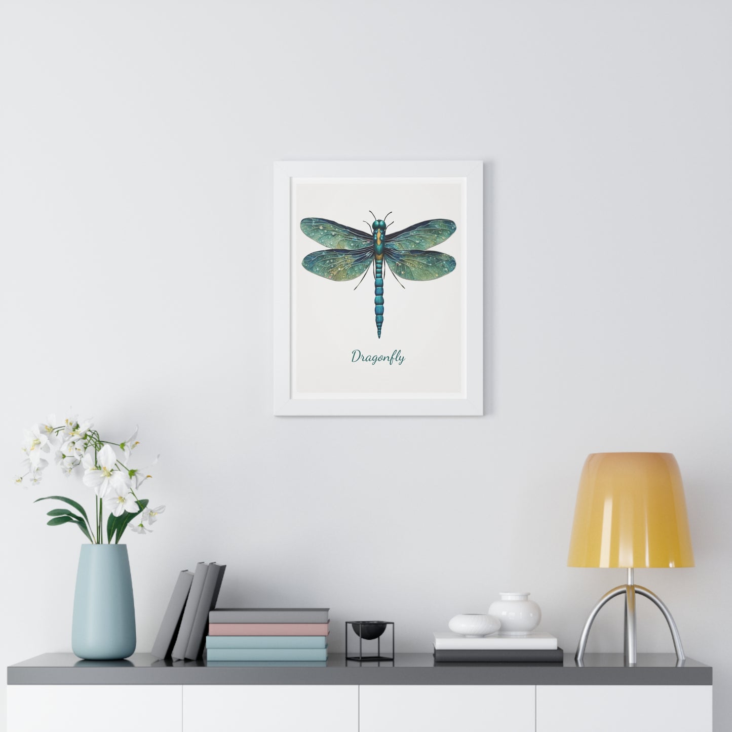 Dragonfly, Framed Vertical Poster