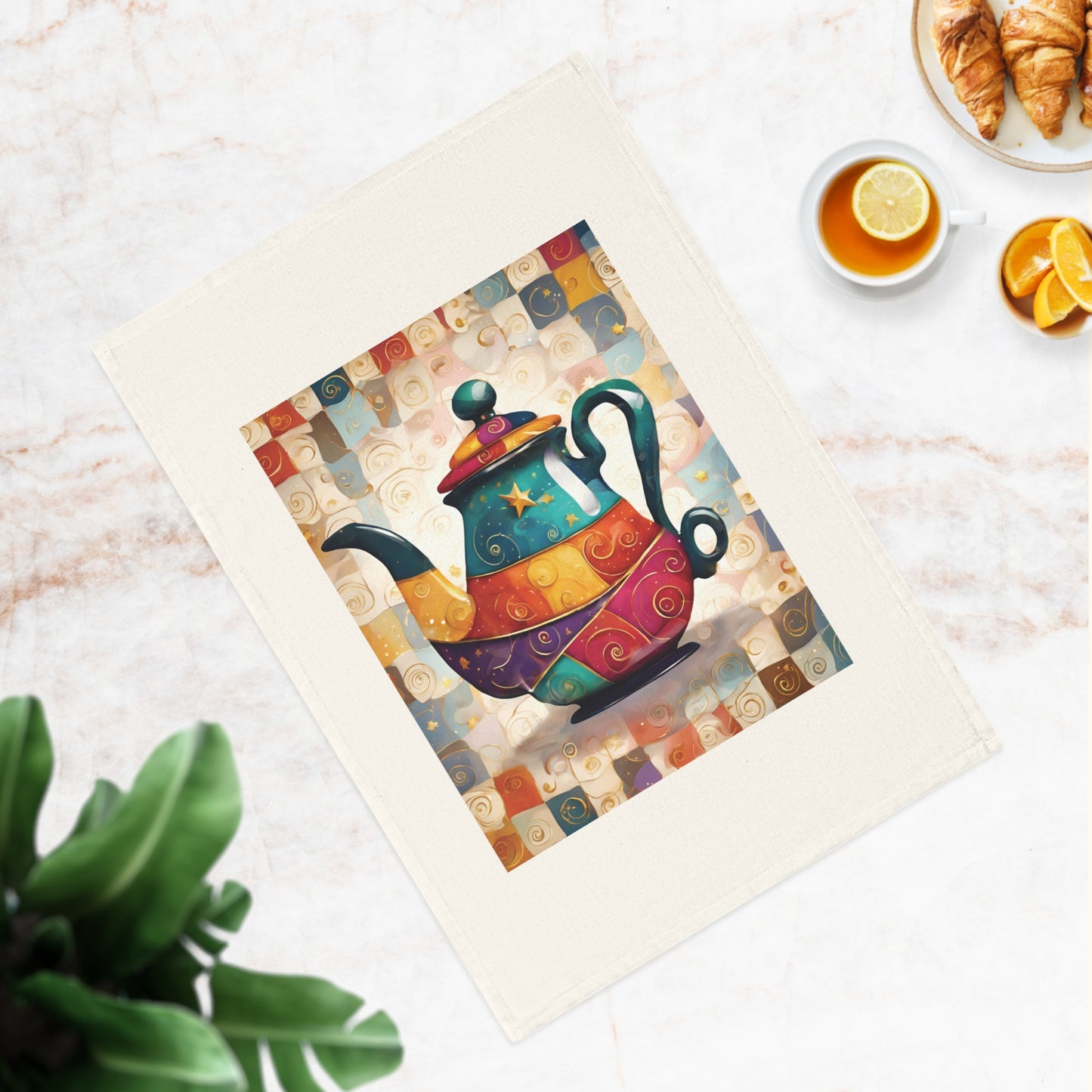 Tea Pot No.3 Cotton Tea Towel