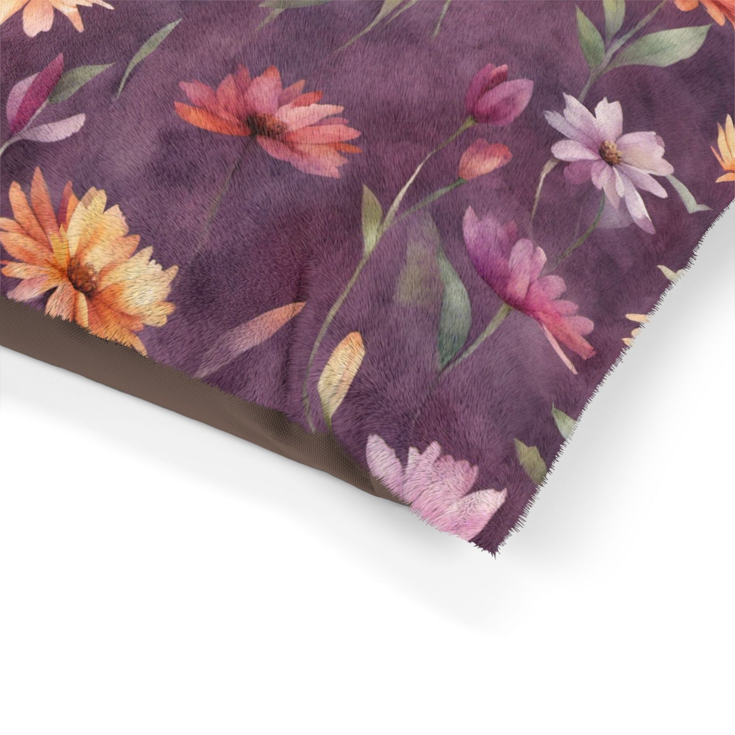 Wild Flowers on Plum Pet Bed