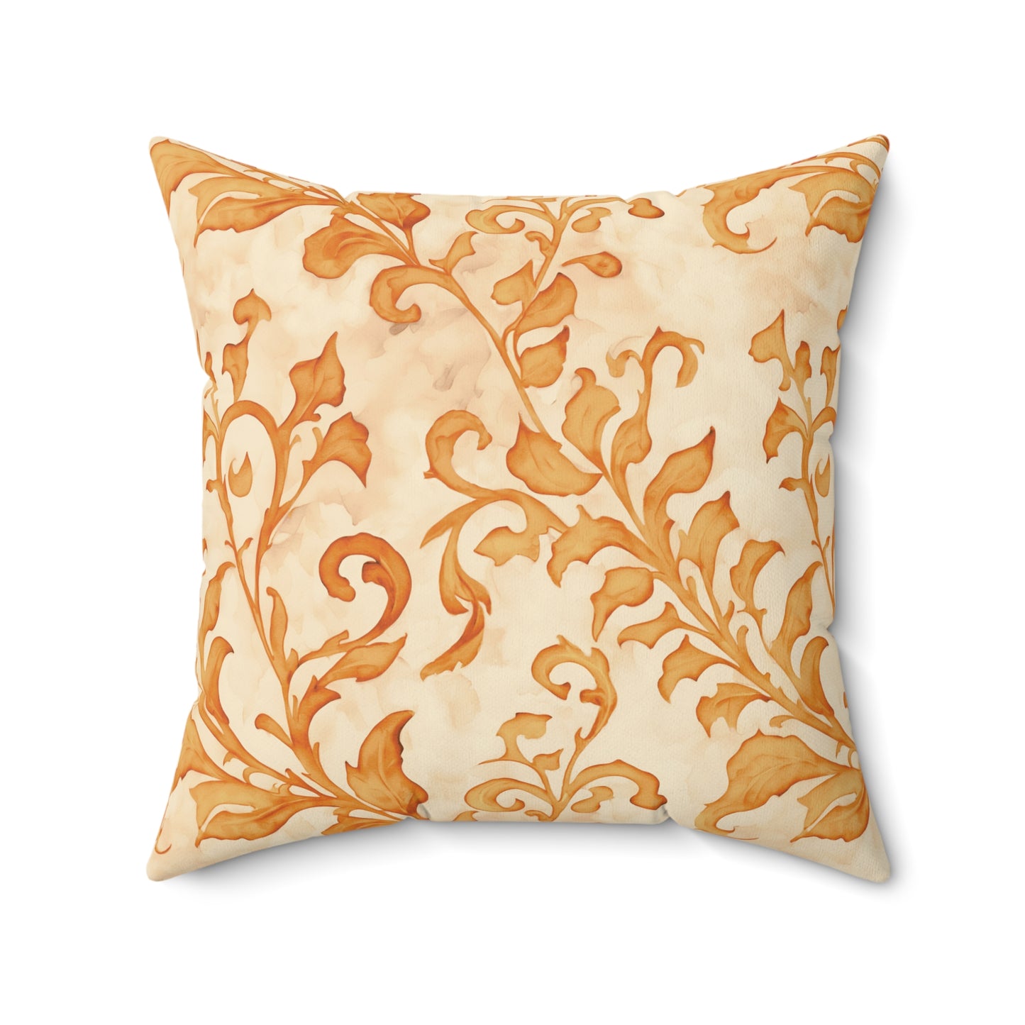 Climbing Yellow Leaves, Polyester Square Pillow