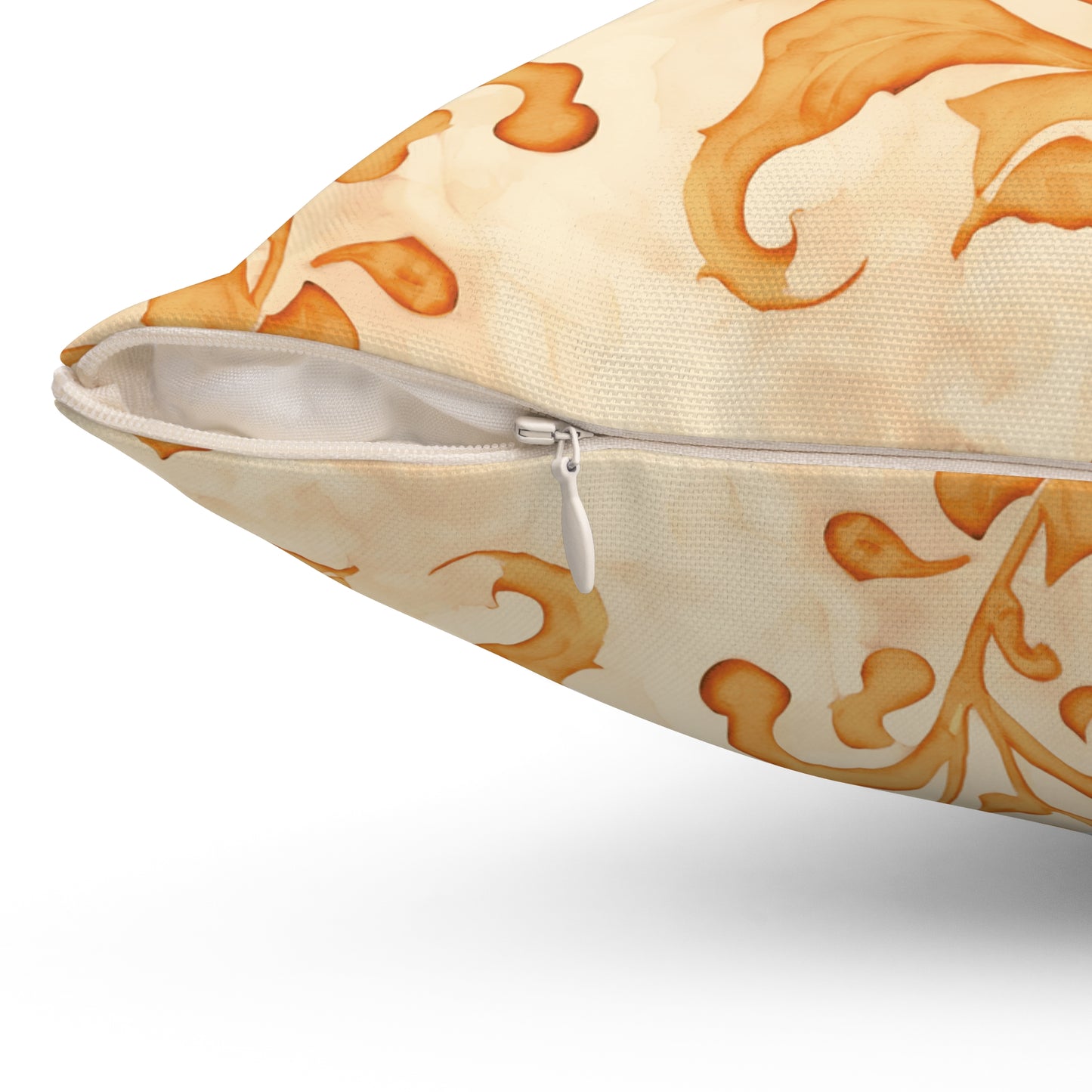 Climbing Yellow Leaves, Polyester Square Pillow