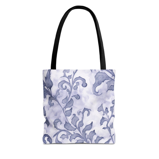 Climbing Blue-Grey Leaves, Tote Bag (AOP)