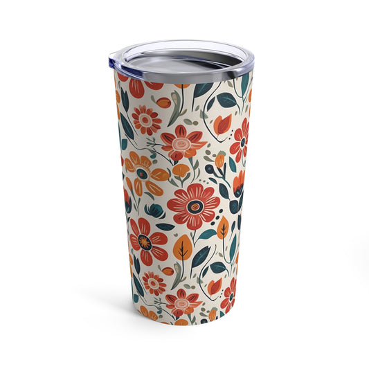 Simple Summer Flowers, Tumbler 20oz