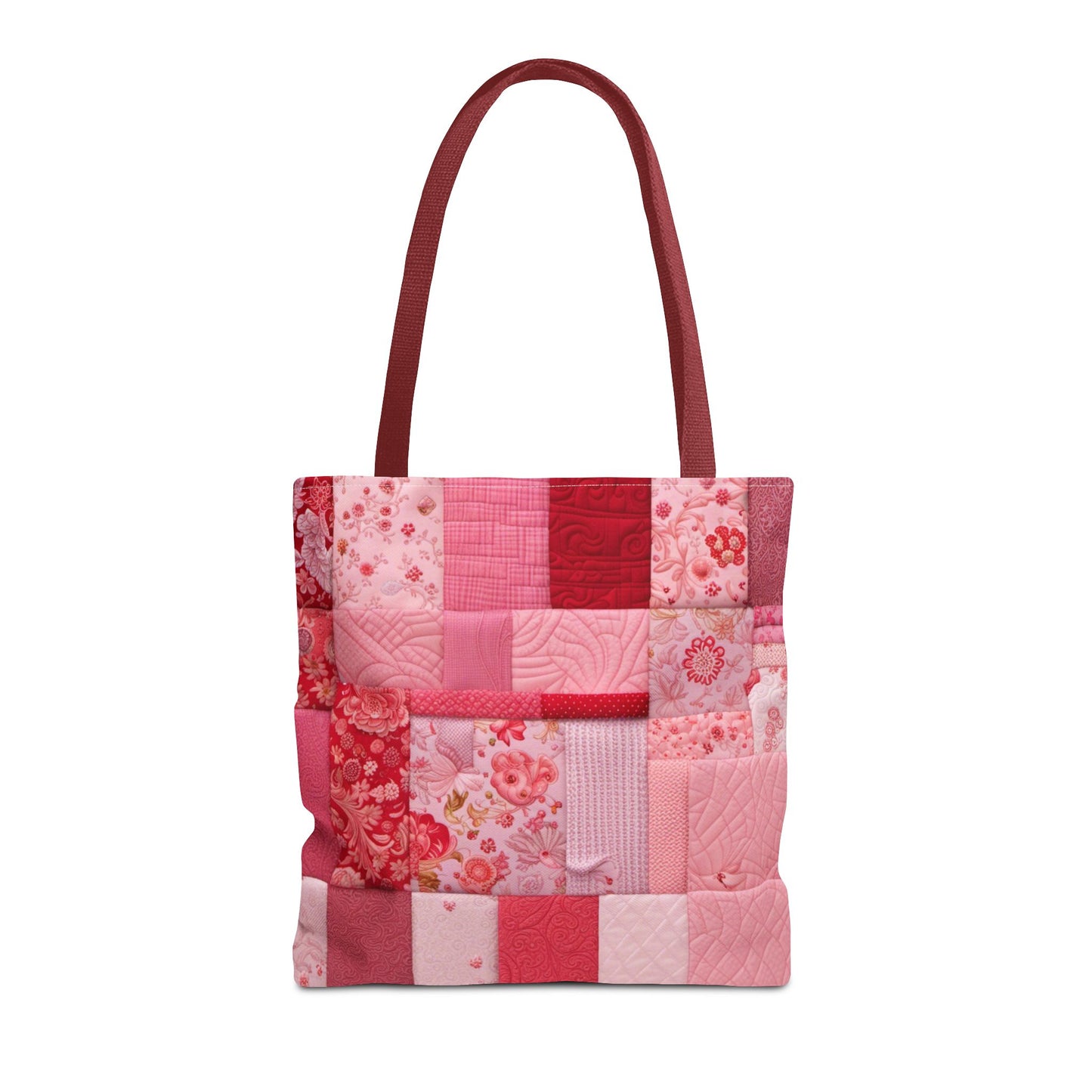 Patchwork in Pinks & Reds Tote Bag (AOP)