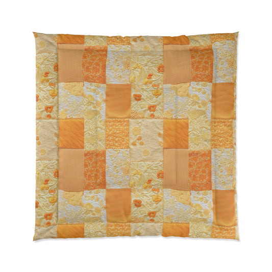 Patchwork in Yellow & Orange Comforter