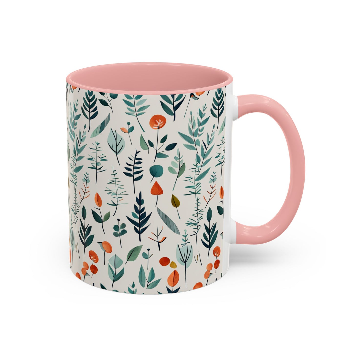 Simple Flora Accent Coffee Mug, 11oz