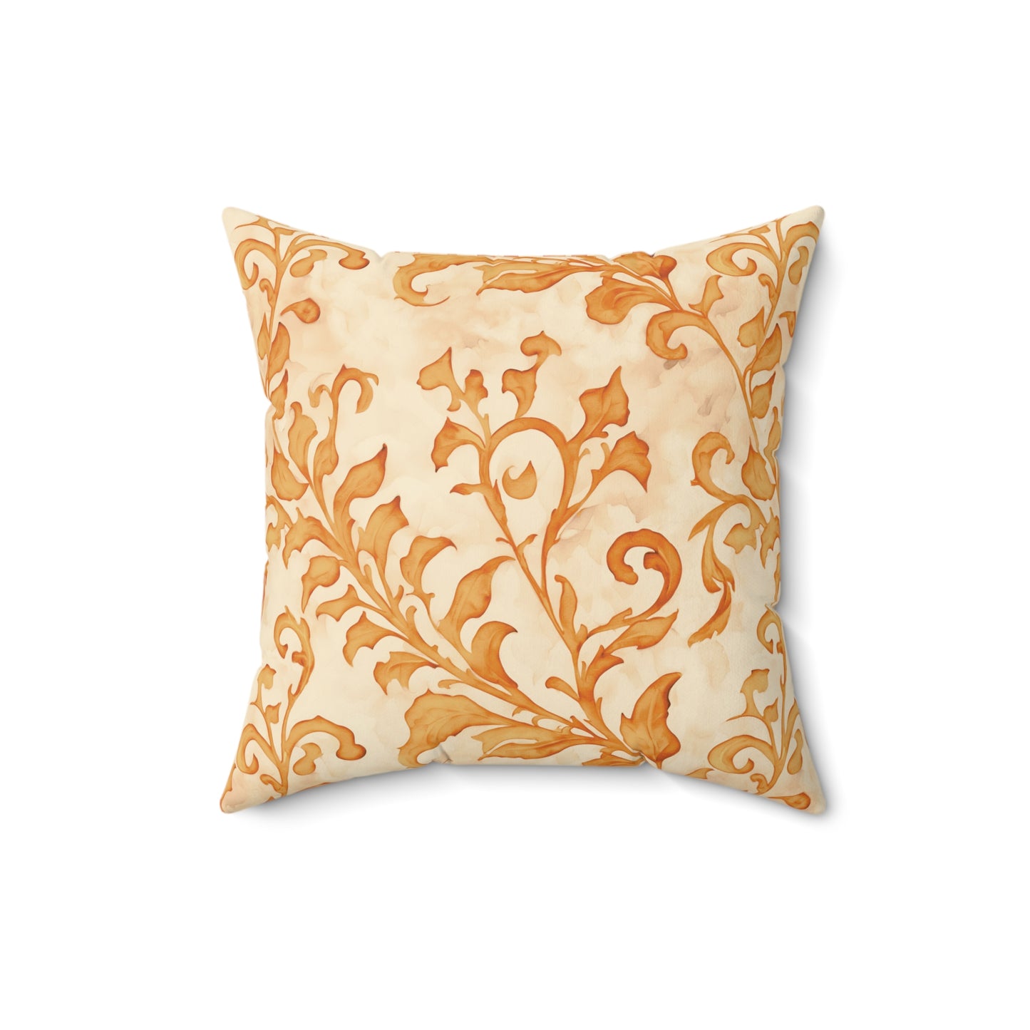 Climbing Yellow Leaves, Polyester Square Pillow