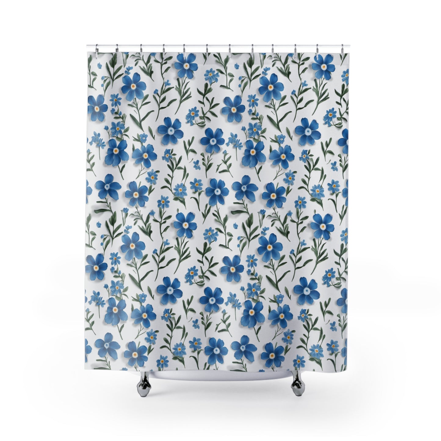 Forget Me Not Shower Curtains