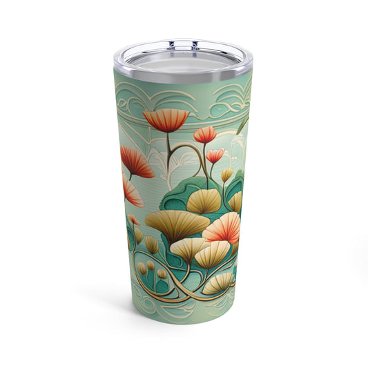 Pastel Flower Pattern Tumbler 20oz