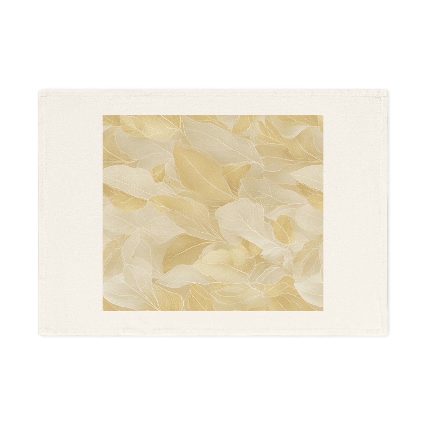 Gold Leaves Cotton Tea Towel