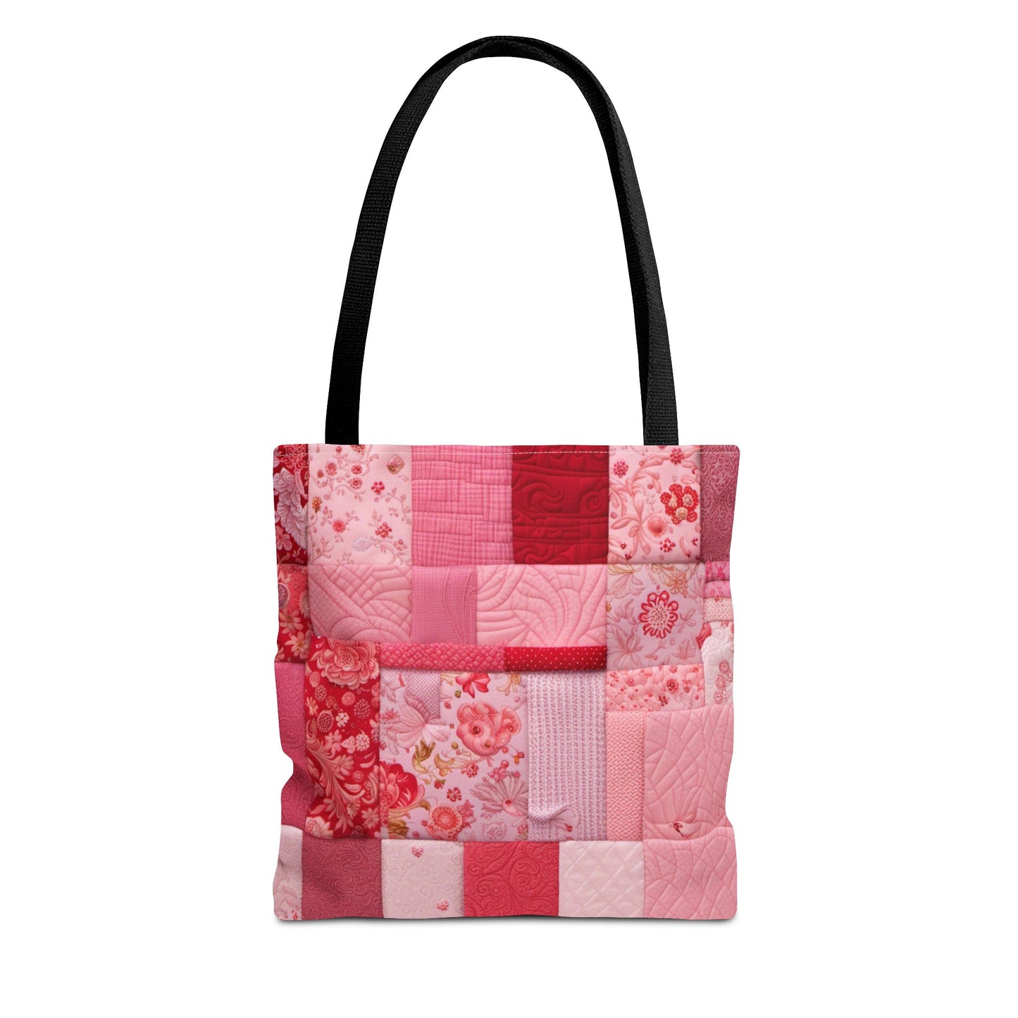 Patchwork in Pinks & Reds Tote Bag (AOP)