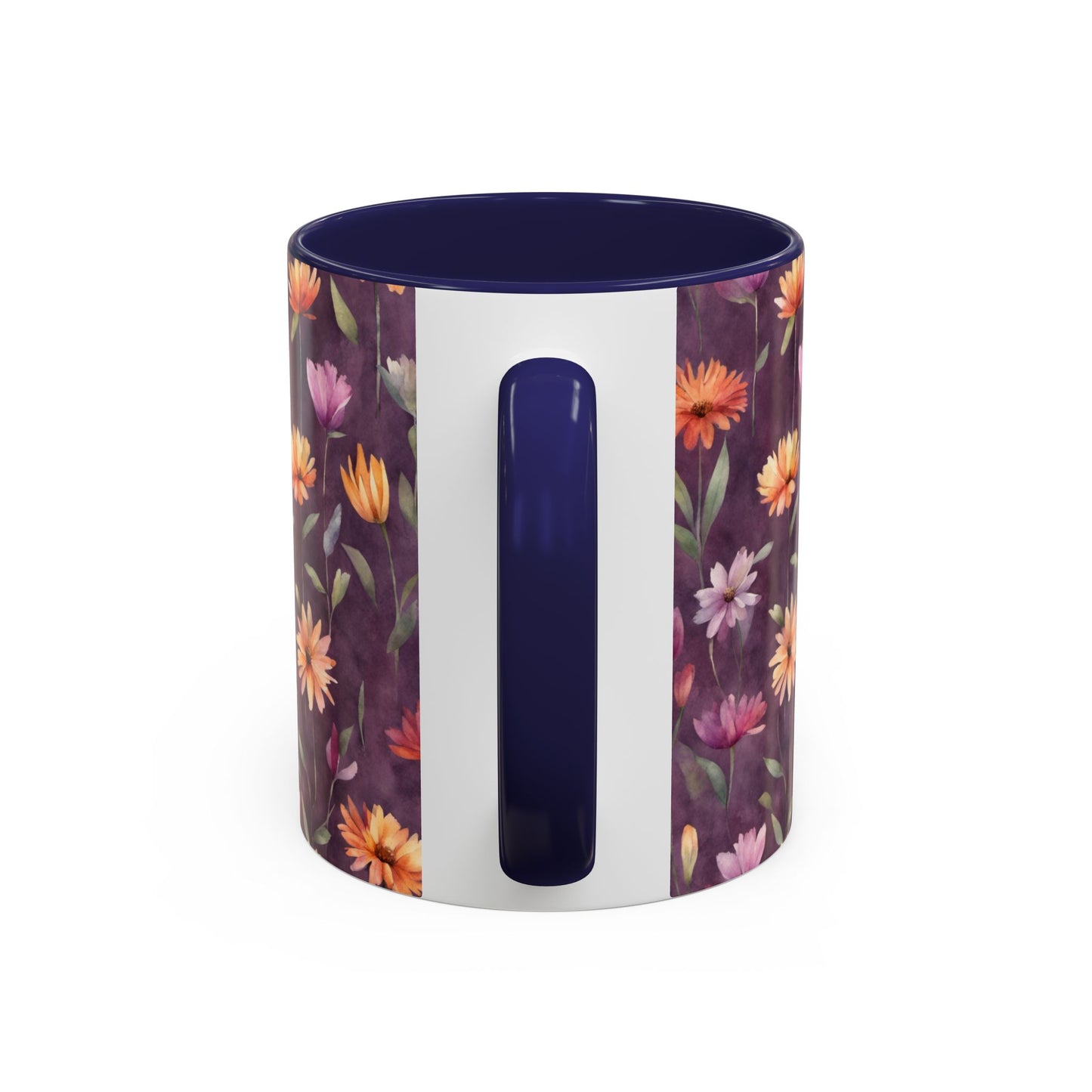 Wild Flowers on Plum Coffee Mug, 11oz