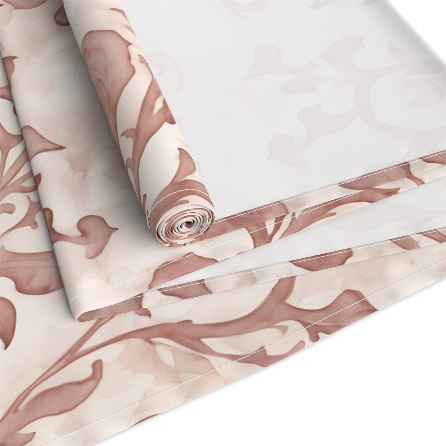 Climbing Pink Leaves, Table Runner (Cotton, Poly)