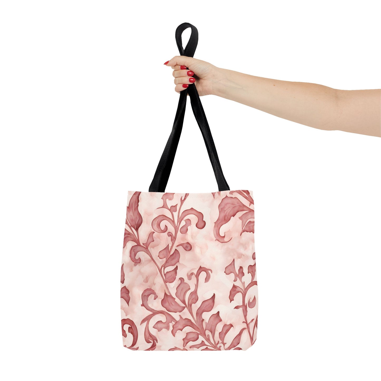 Climbing Pink Leaves, Tote Bag (AOP)