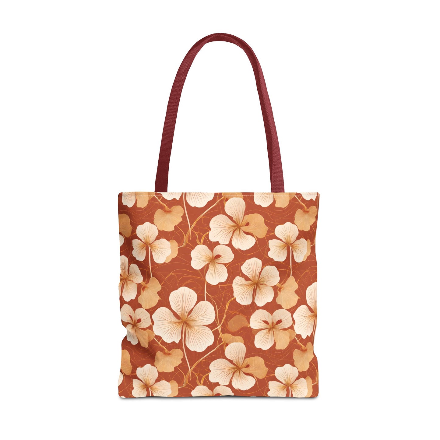 Leaves and Petals in Shades of Ochre Tote Bag (AOP)