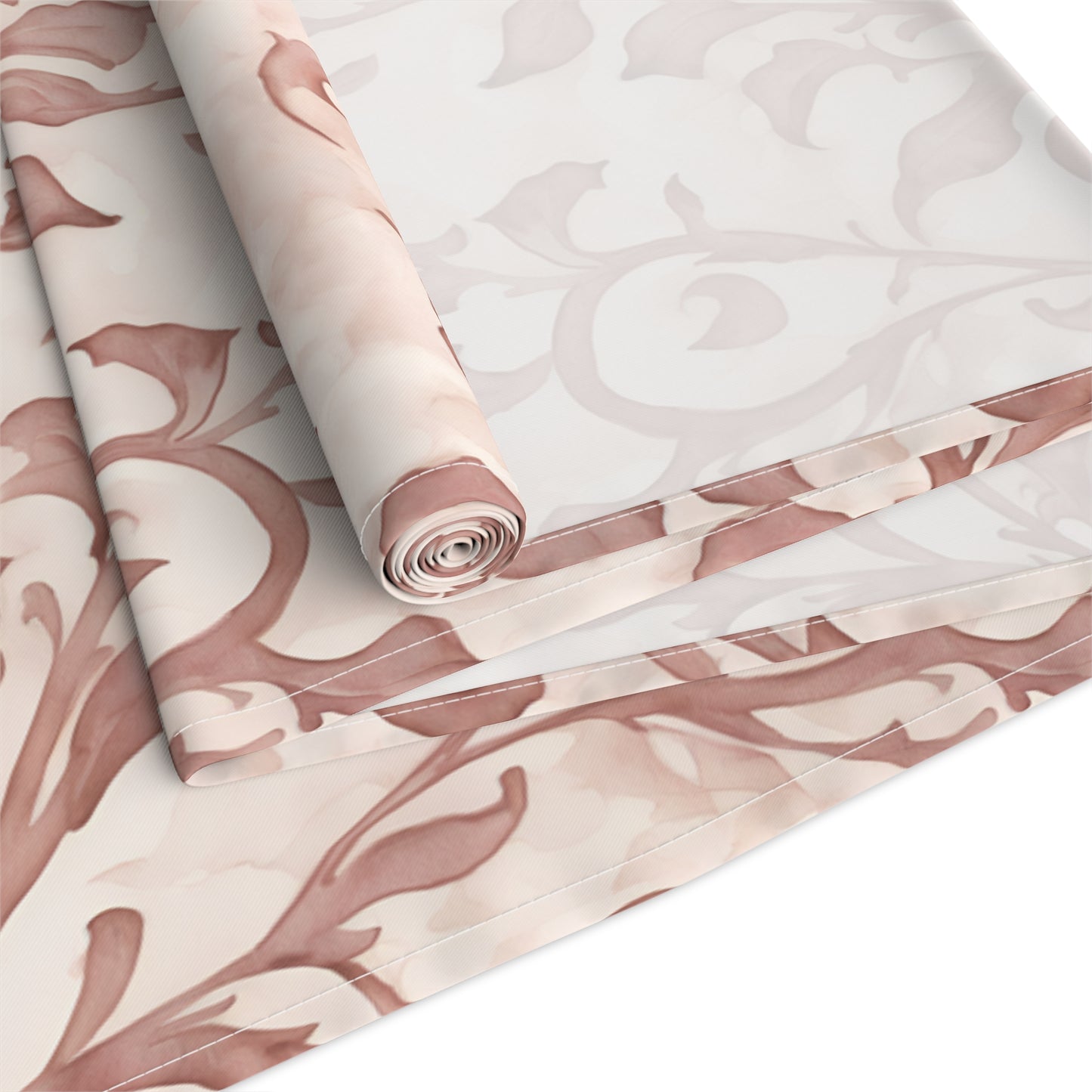 Climbing Pink Leaves, Table Runner (Cotton, Poly)