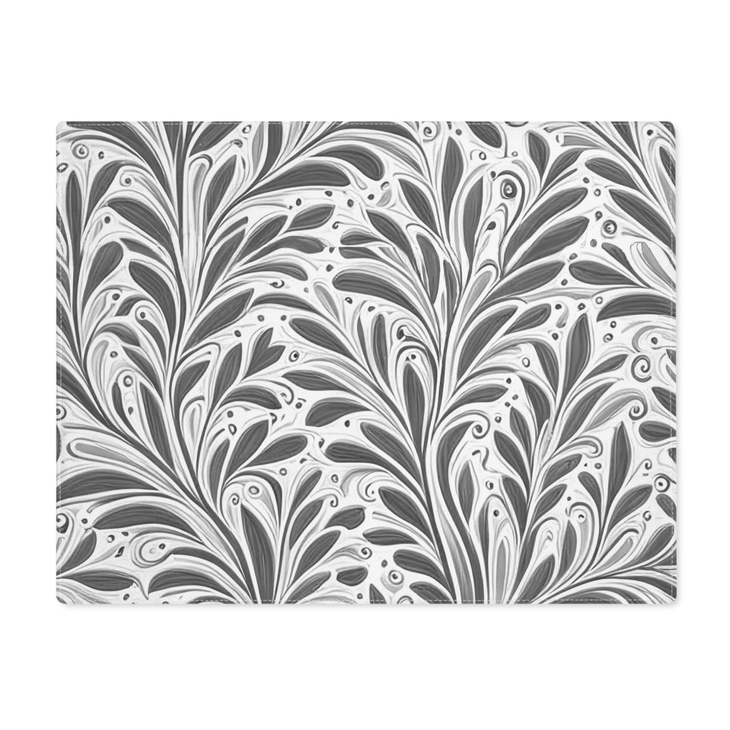 Fine Foliage in Grey Placemat, 1pc