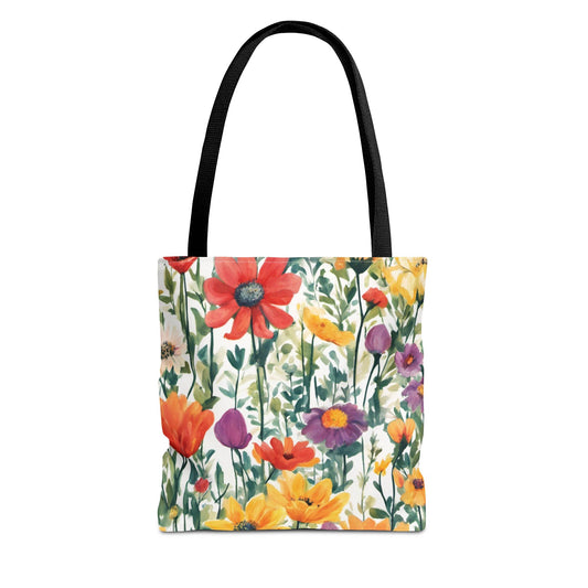 Colourful Wildflowers Tote Bag (AOP)