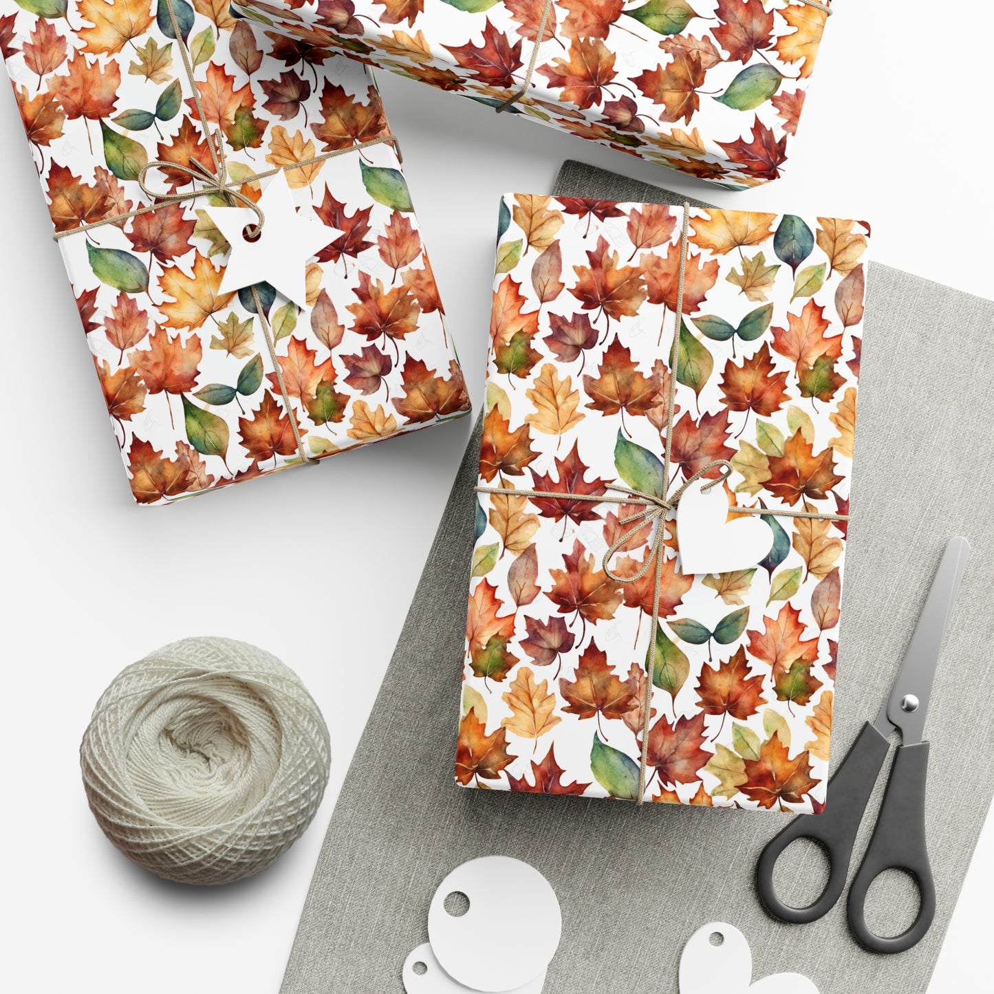 Autumn Leaves Gift Wrap Papers