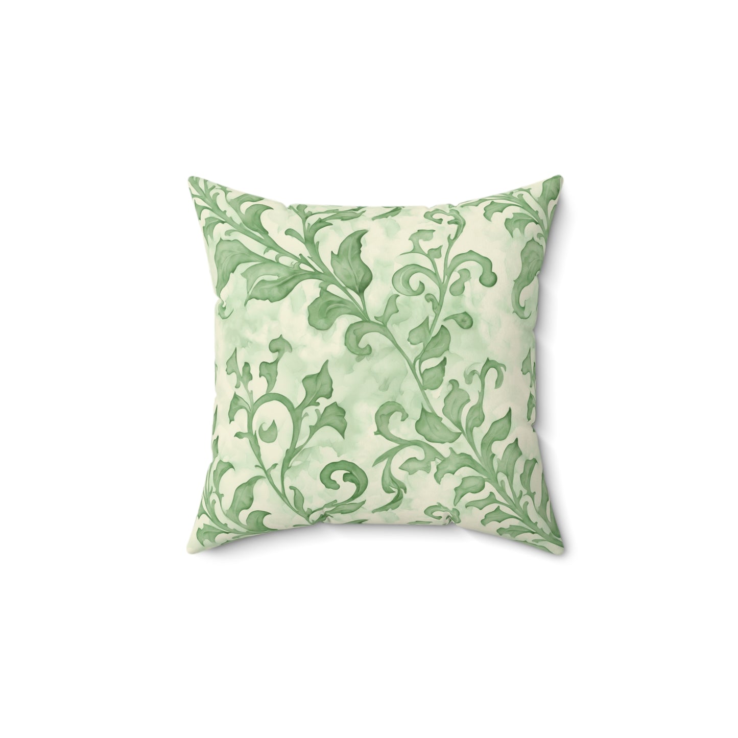 Climbing Green Leaves, Polyester Square Pillow