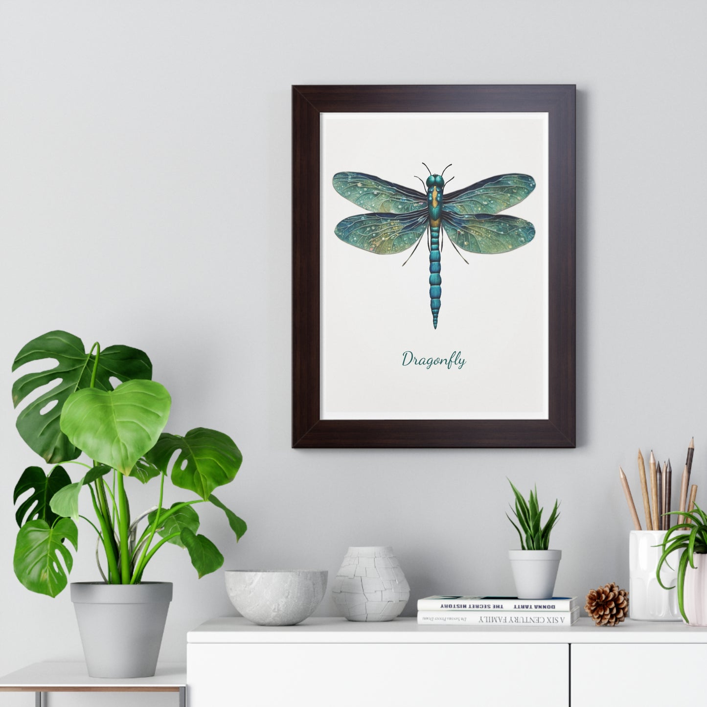 Dragonfly, Framed Vertical Poster