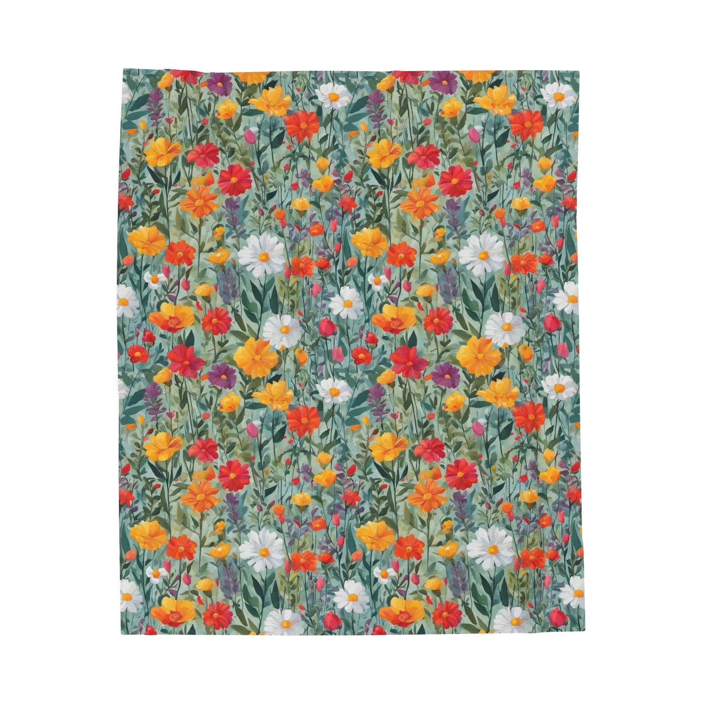 Wildflower Rampage Velveteen Plush Blanket