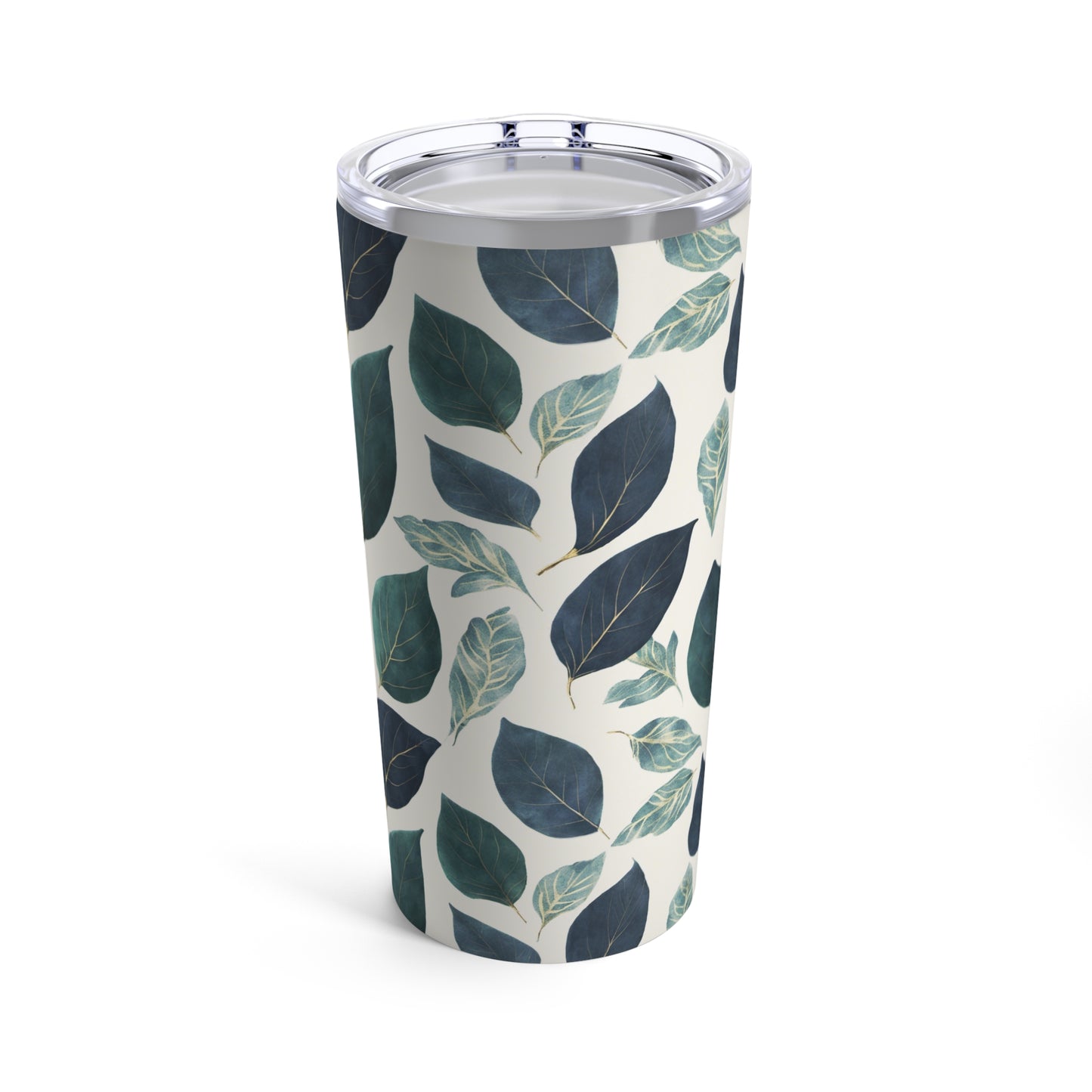 Blue and Green Leaves Tumbler 20oz