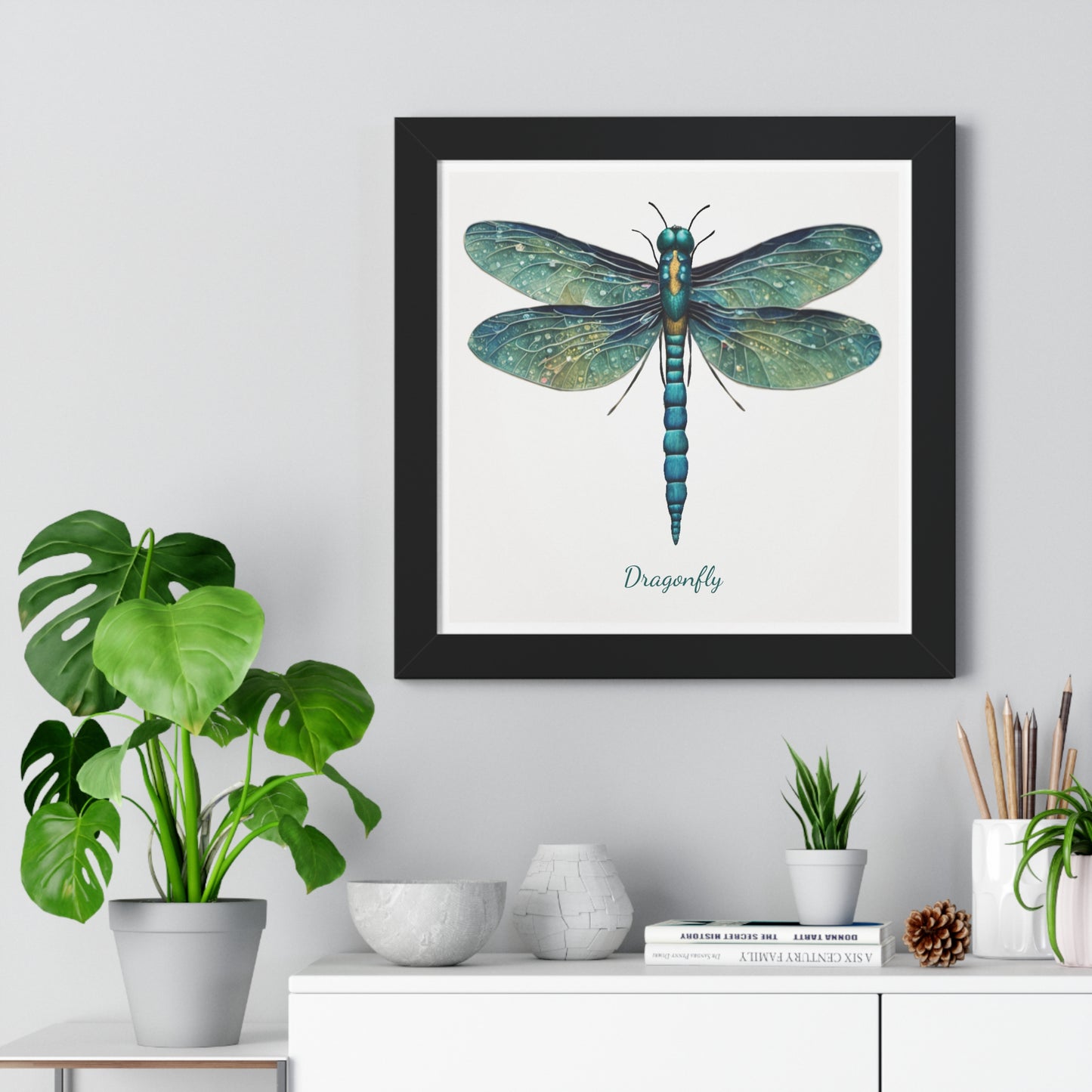 Dragonfly, Framed Vertical Poster