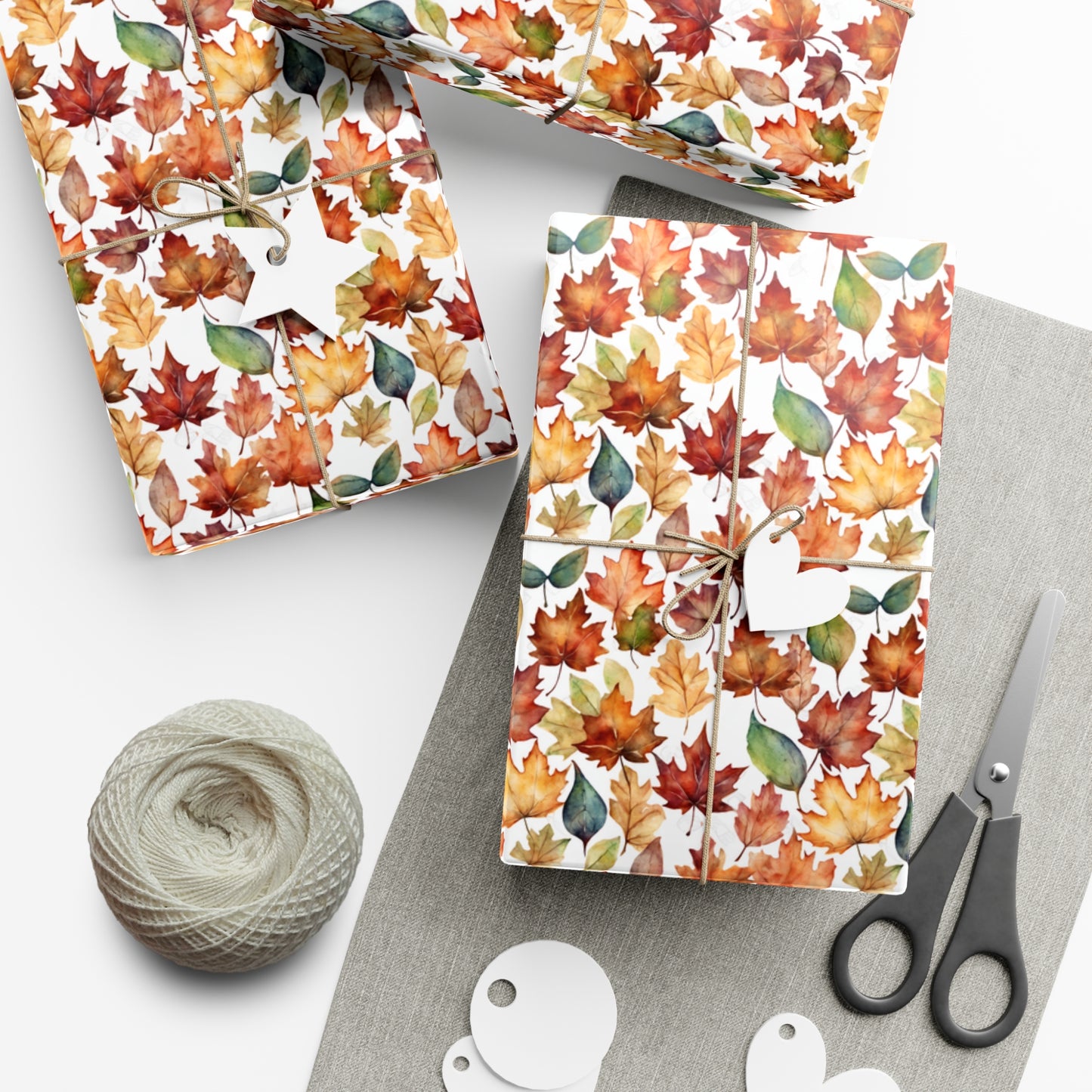 Autumn Leaves Gift Wrap Papers