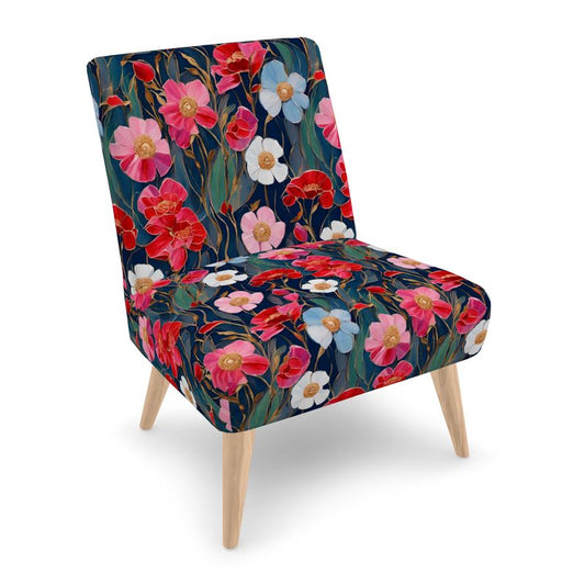 Occasional Chair, "Colourful Windflowers"