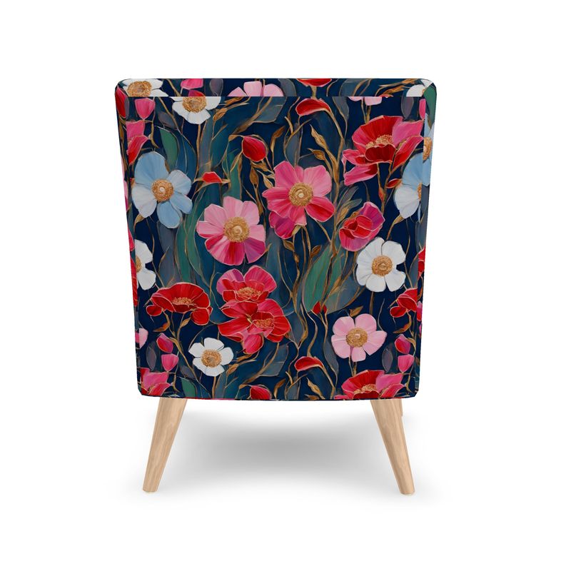 Occasional Chair, "Colourful Windflowers"