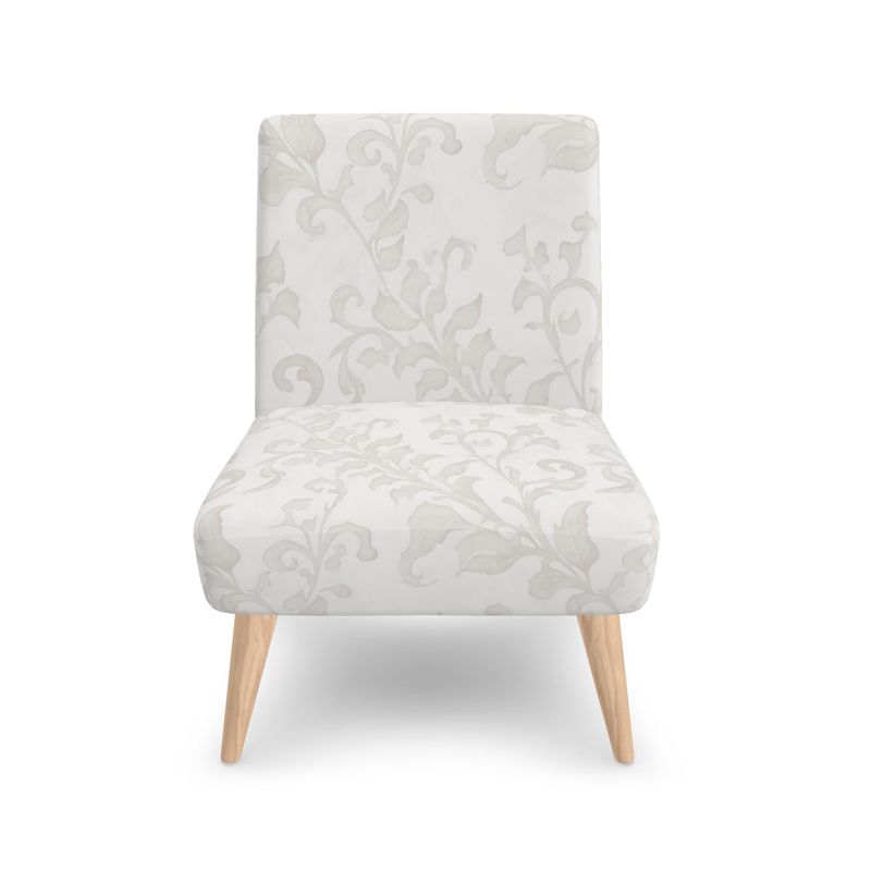 Occasional Chair, "Climbing Vine in Warm Cream"