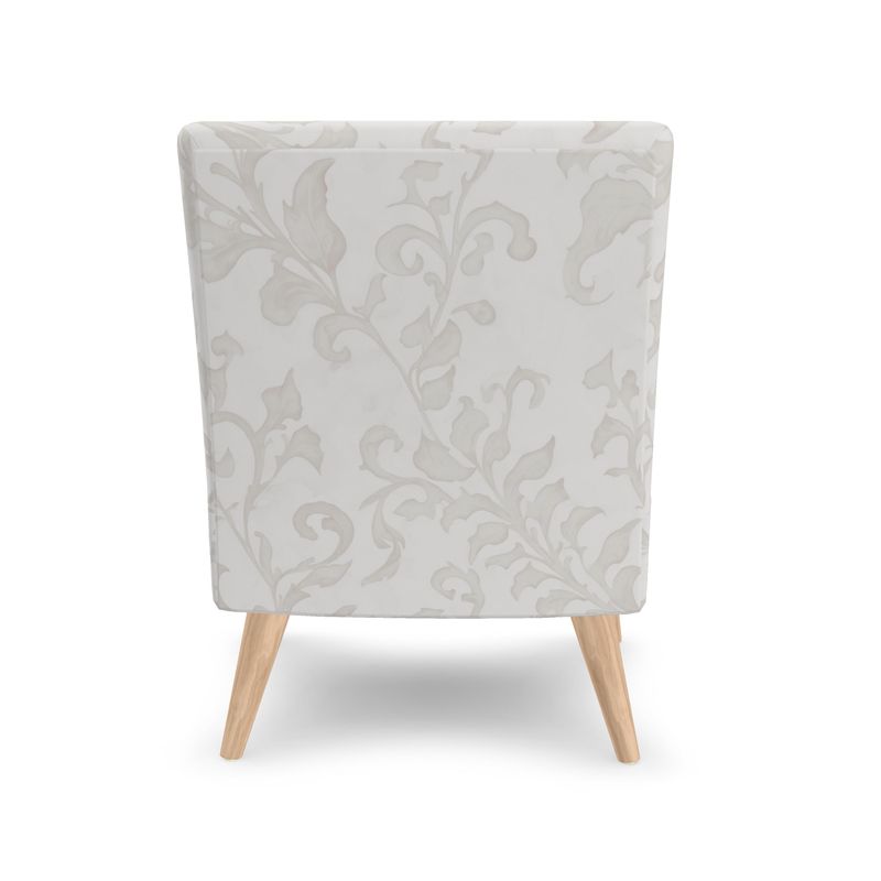 Occasional Chair, "Climbing Vine in Warm Cream"