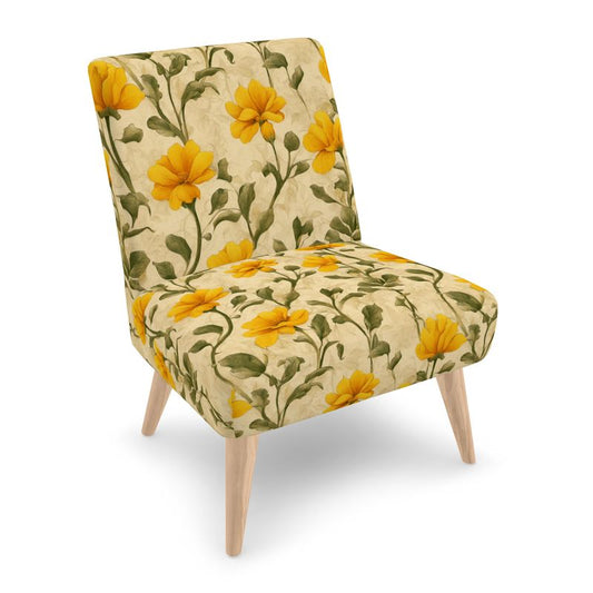 Occasional Chair, "Sea Foam Flowers"