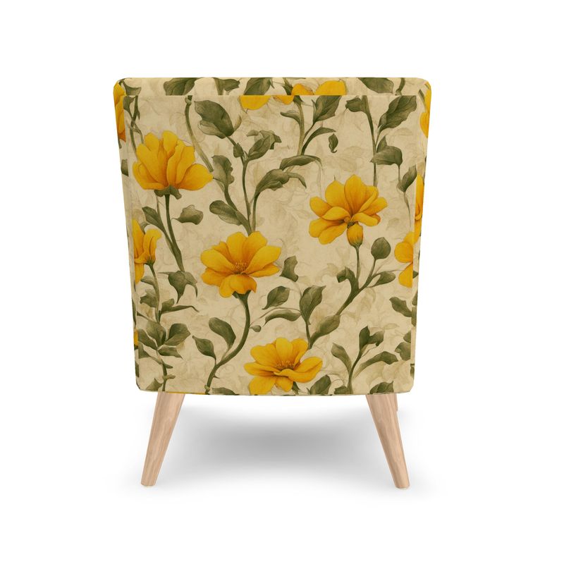 Occasional Chair, "Sea Foam Flowers"