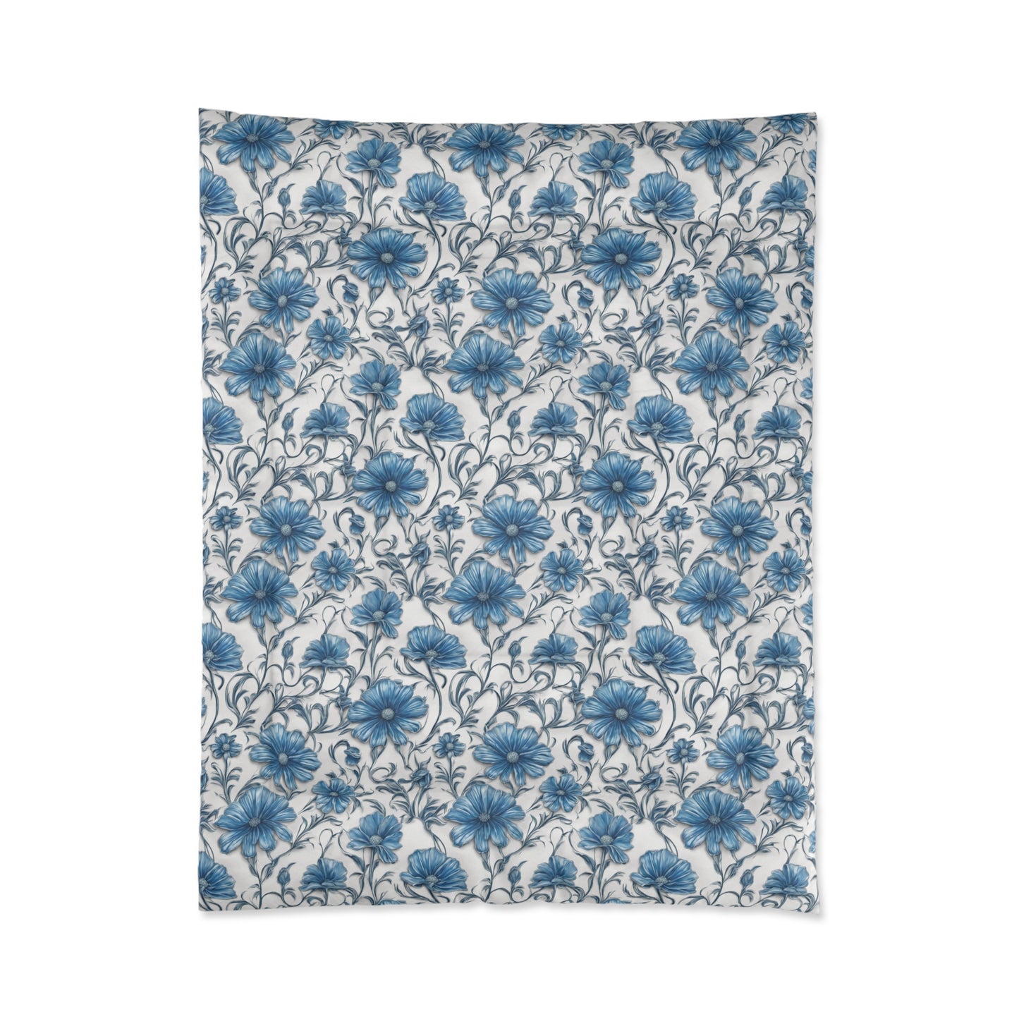 Blue Daisies Comforter