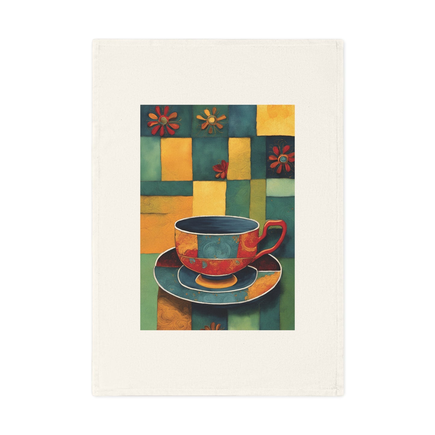 Tea Cup No.1 Cotton Tea Towel