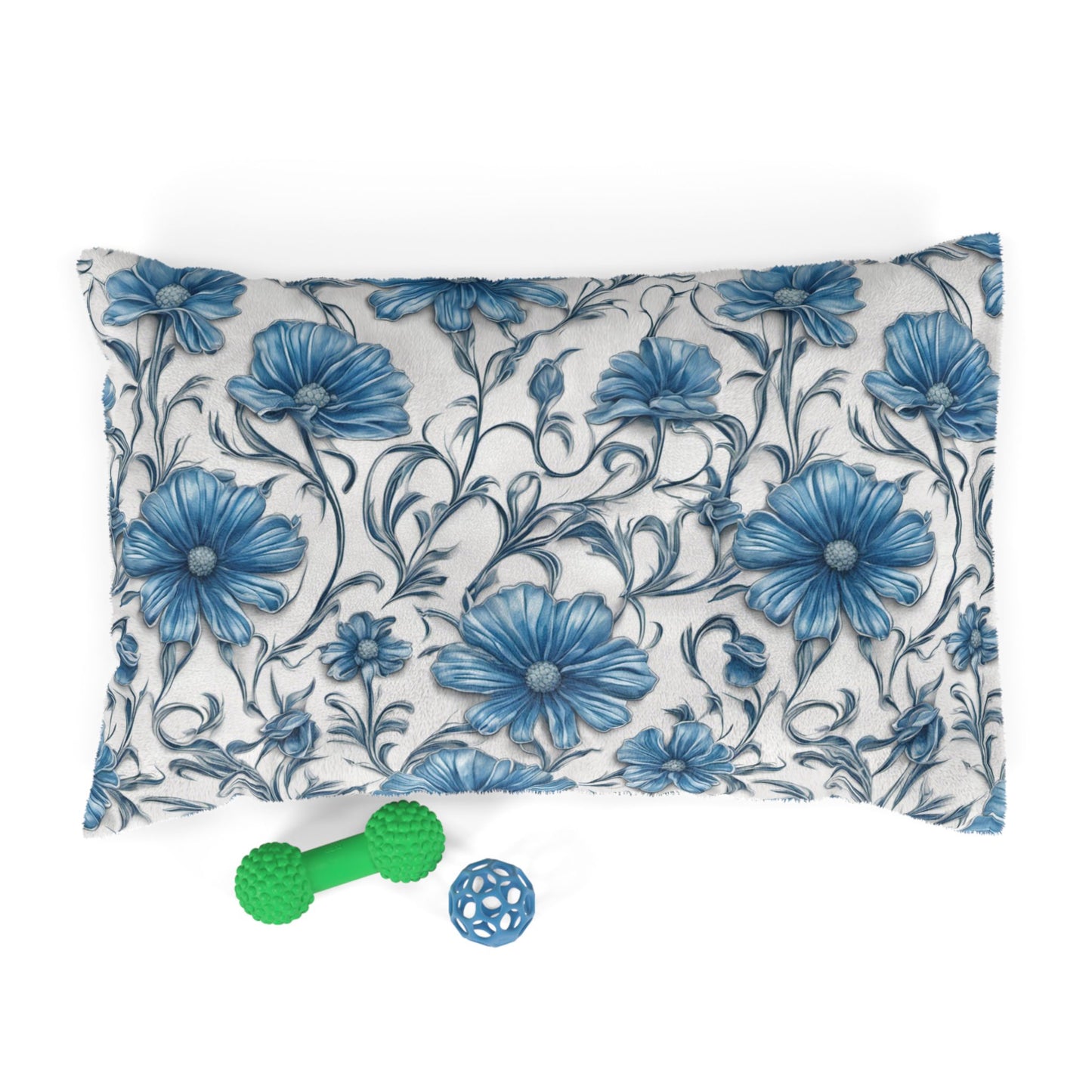 Blue Daisies Pet Bed