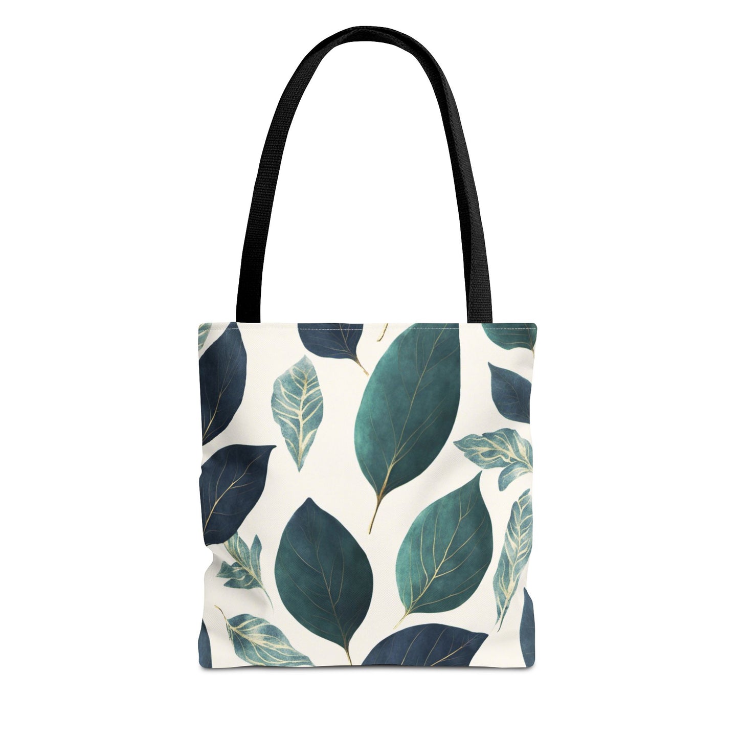 Blue and Green Leaves Tote Bag (AOP)