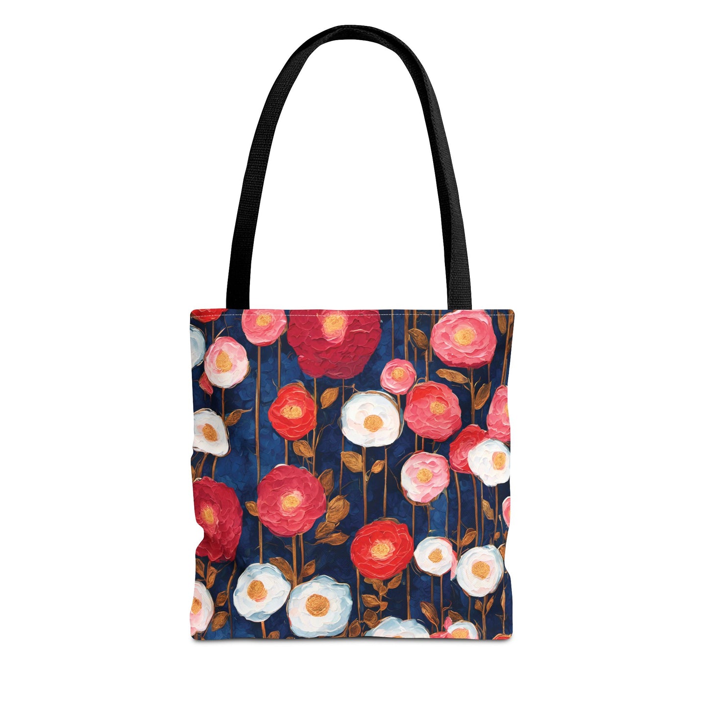 Poppy Splotches on Indigo Tote Bag (AOP)