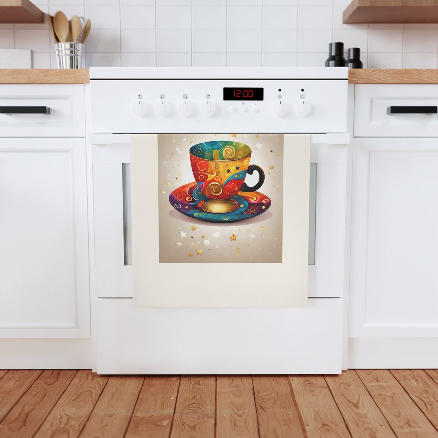 Tea Cup No.3 Cotton Tea Towel