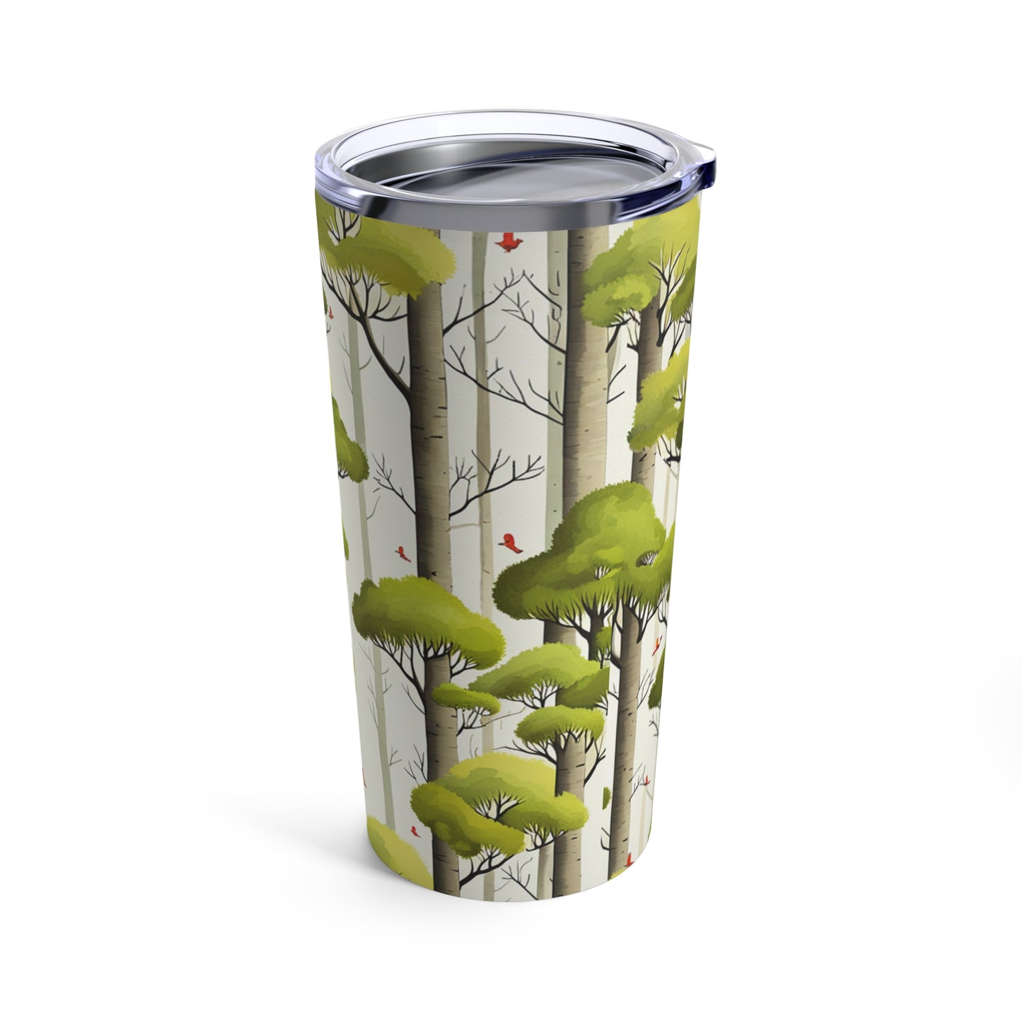 Red Birds between the Trees Tumbler 20oz