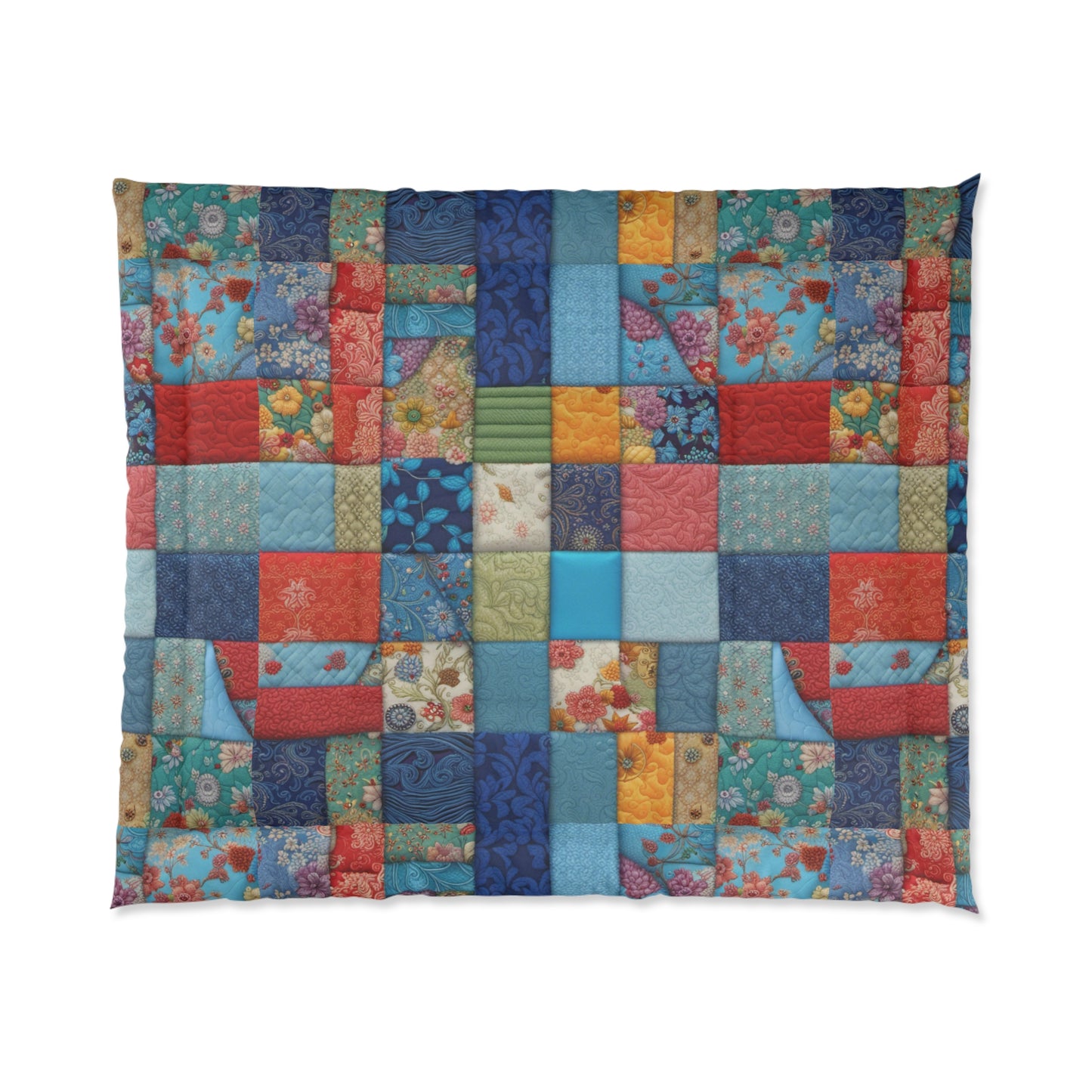 Bright Patchwork Comforter