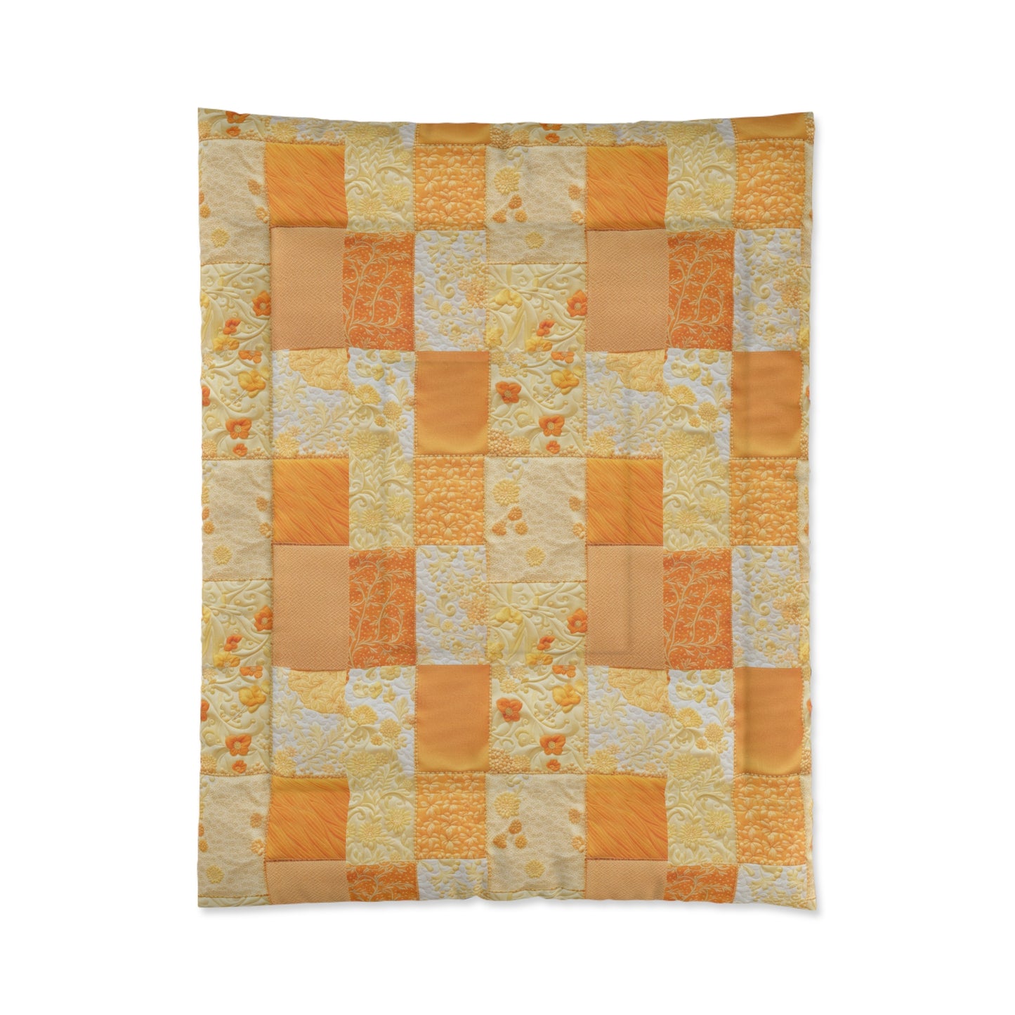 Patchwork in Yellow & Orange Comforter