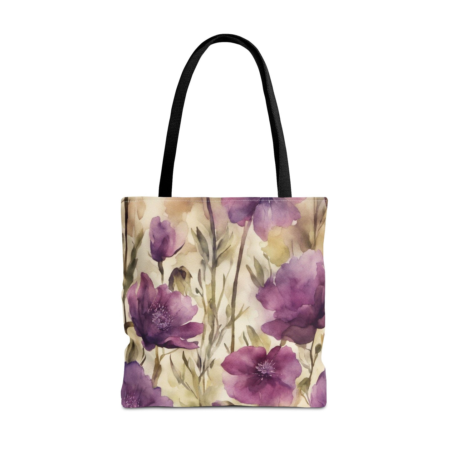 Plum Wildflowers Tote Bag (AOP)