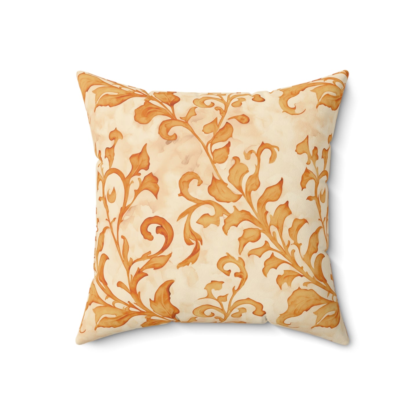 Climbing Yellow Leaves, Polyester Square Pillow