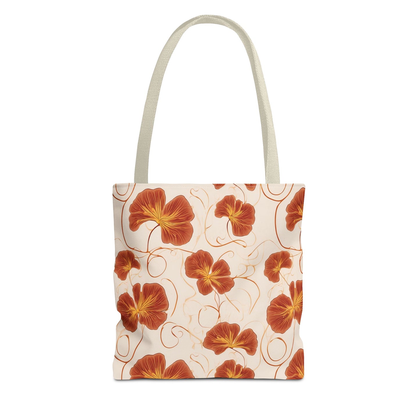 Orange Nasturtium Petals Tote Bag (AOP)