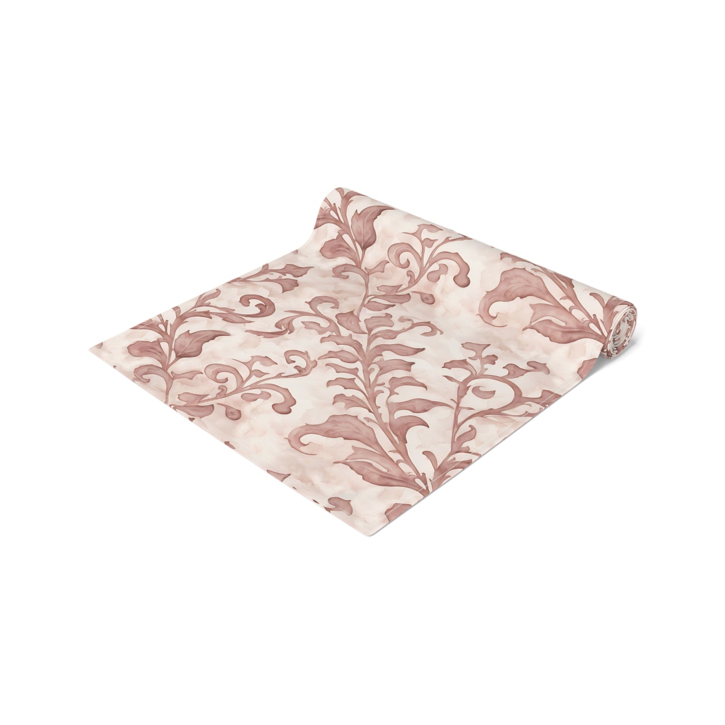 Climbing Pink Leaves, Table Runner (Cotton, Poly)