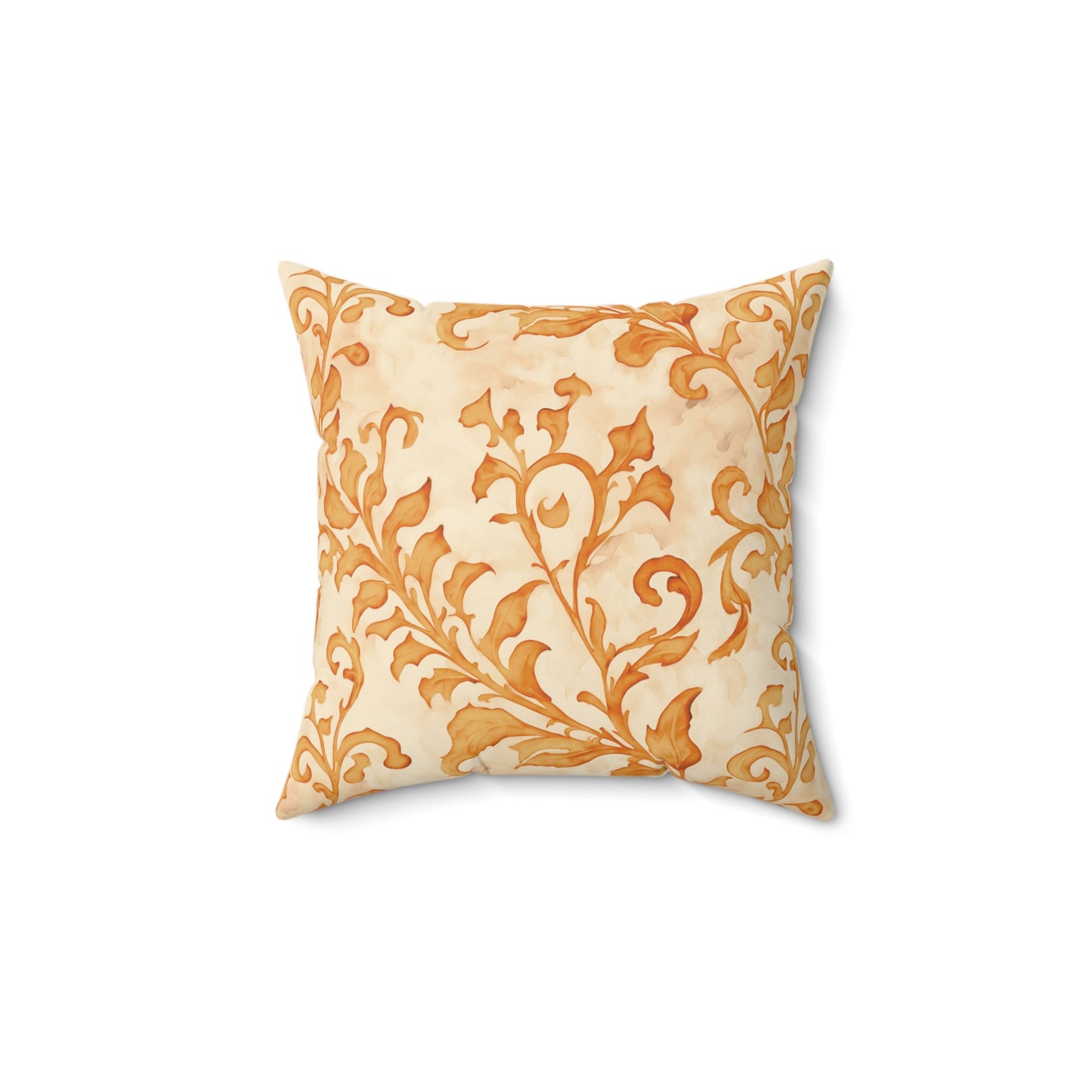 Climbing Yellow Leaves, Polyester Square Pillow